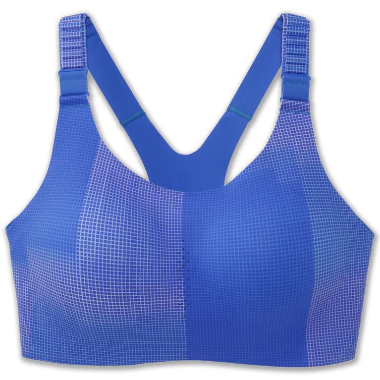 Brooks Dare Racerback 2.0 Israel - Women's Sports Running Bra - Bluetiful Altitude Print (61749-EGOQ